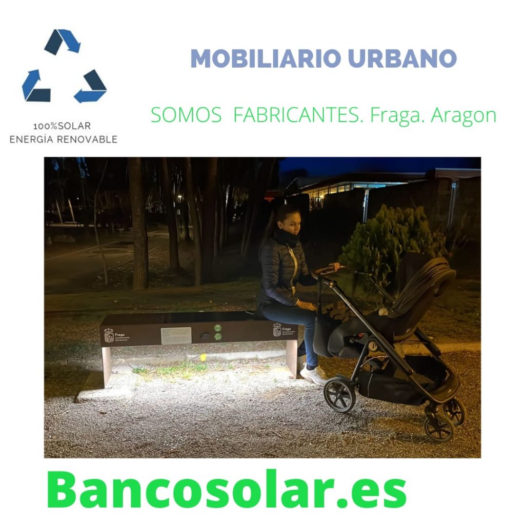 Mobiliario urbano sostenible con eficiencia energetica