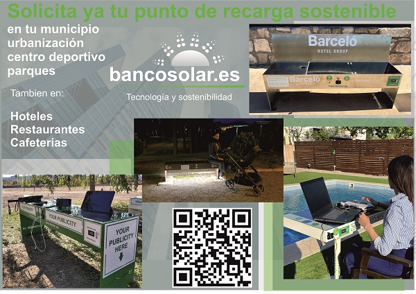 Mobiliario Urbano Sostenible con Eficiencia Energética - Bancos Solares Inteligentes.